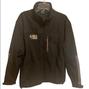 NBA Men's coat jacket L Large Black Pre-Owned